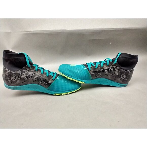 Under Armour Bandit XC Spikes Track Shoes Blue Black Mens 11.5 Sneakers Racing - Picture 5 of 16